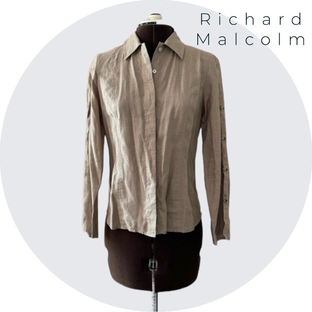 Women’s Richard Malcolm Petite Linen Button up Blouse
